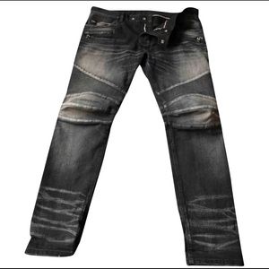 BALMAIN STRAIGHT SZ 36 BLUE JEANS NEVER WORN NEW CONDITION ORIGINALLY $1150
